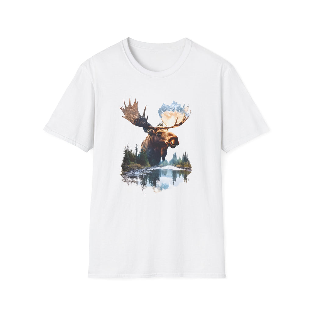 Moose Reflection T-Shirt – Wilderness Lake Double Exposure Tee