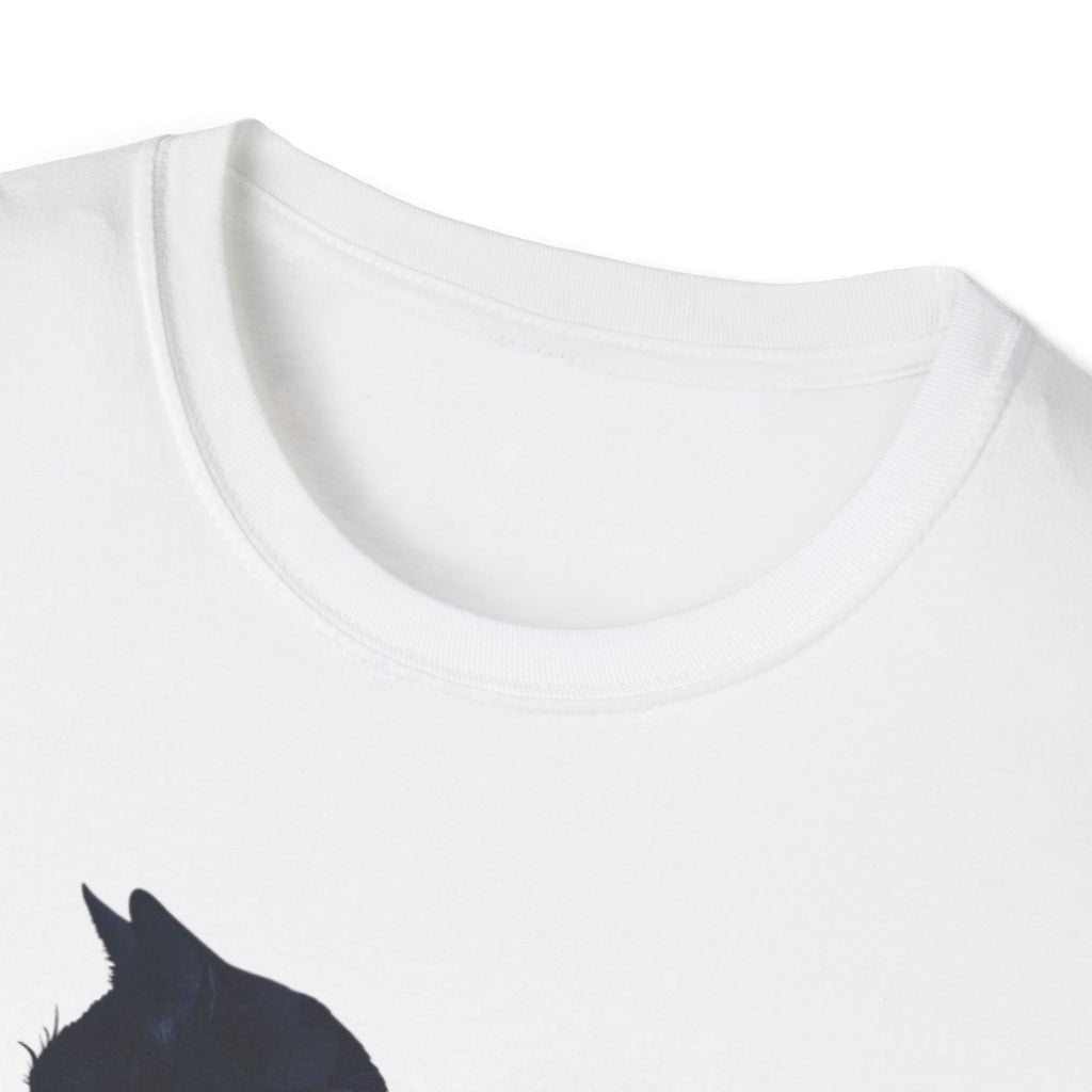 Floral Cat Silhouette T-Shirt