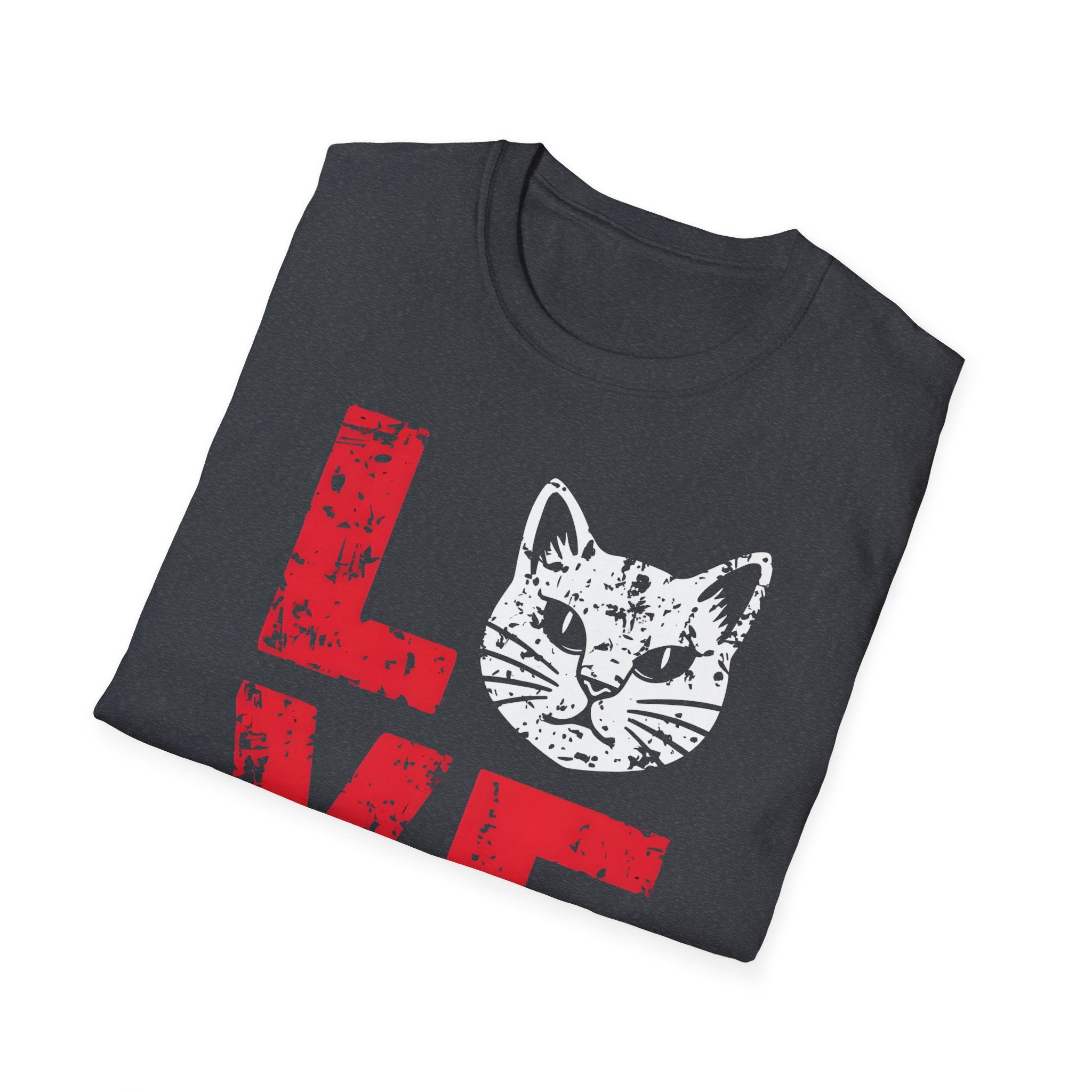 Cat Love T-Shirt — Vintage Distressed Kitten Graphic Tee