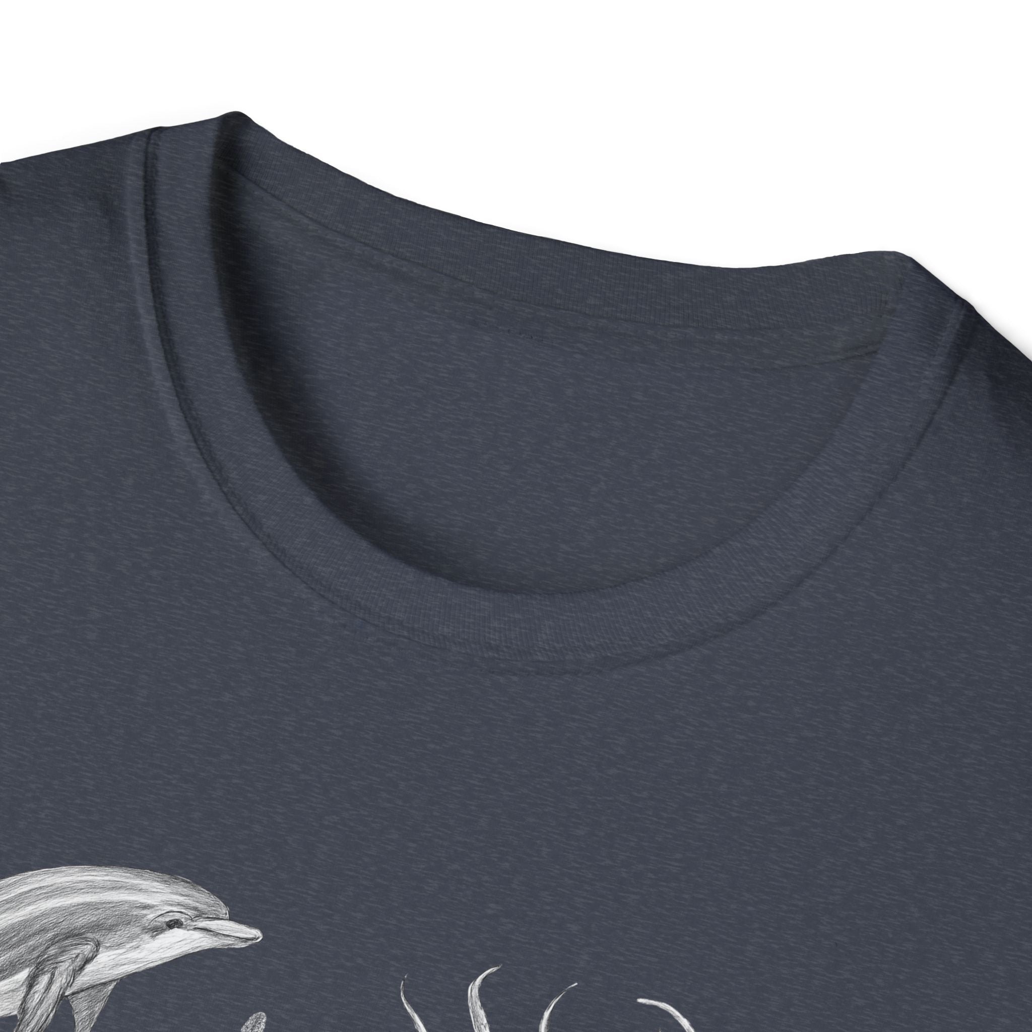 Ocean Wildlife T-Shirt — Monochrome Marine Life Design