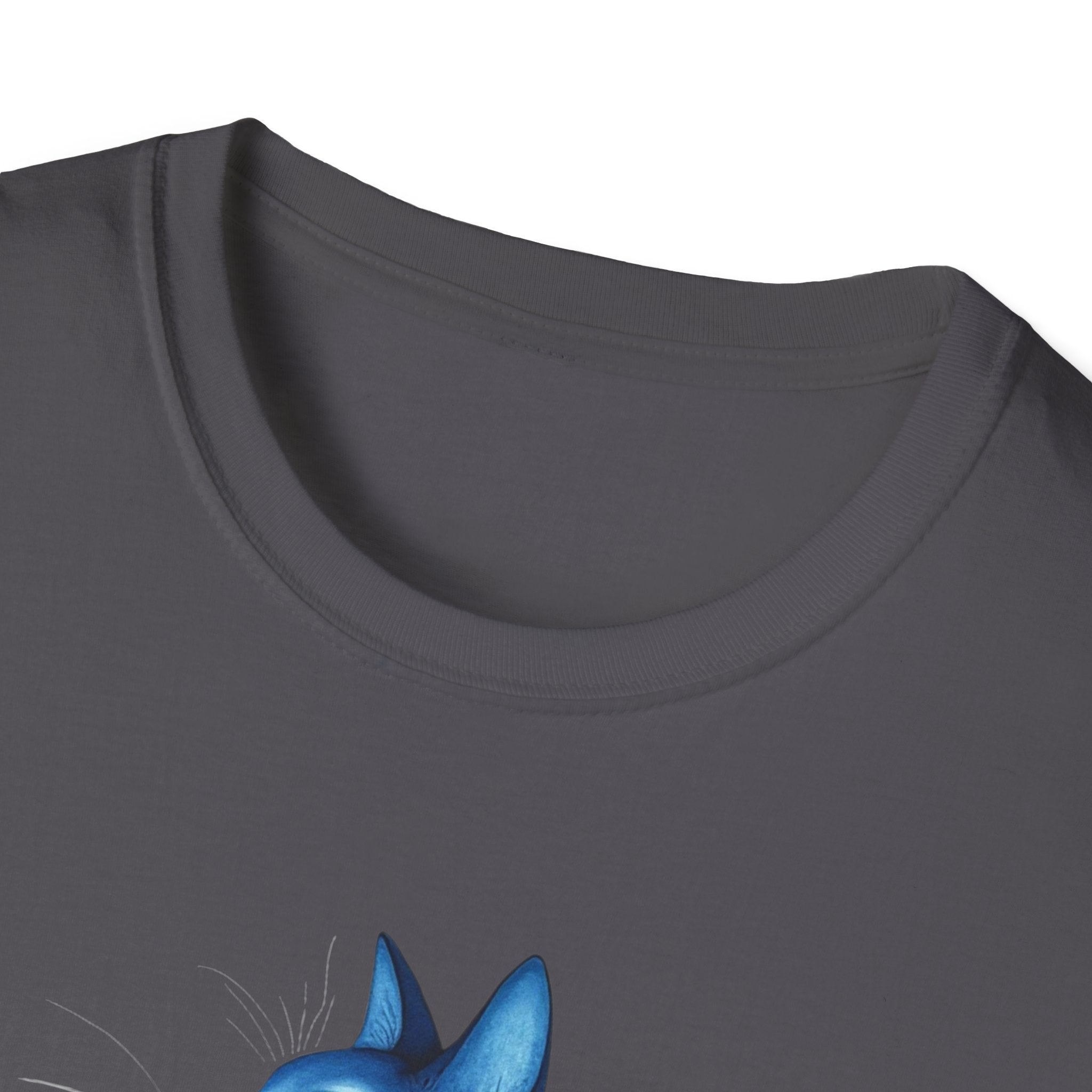 Floral Blue Cat T-Shirt