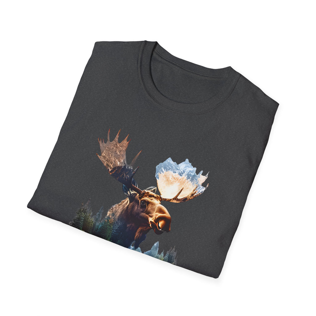 Moose Reflection T-Shirt – Wilderness Lake Double Exposure Tee