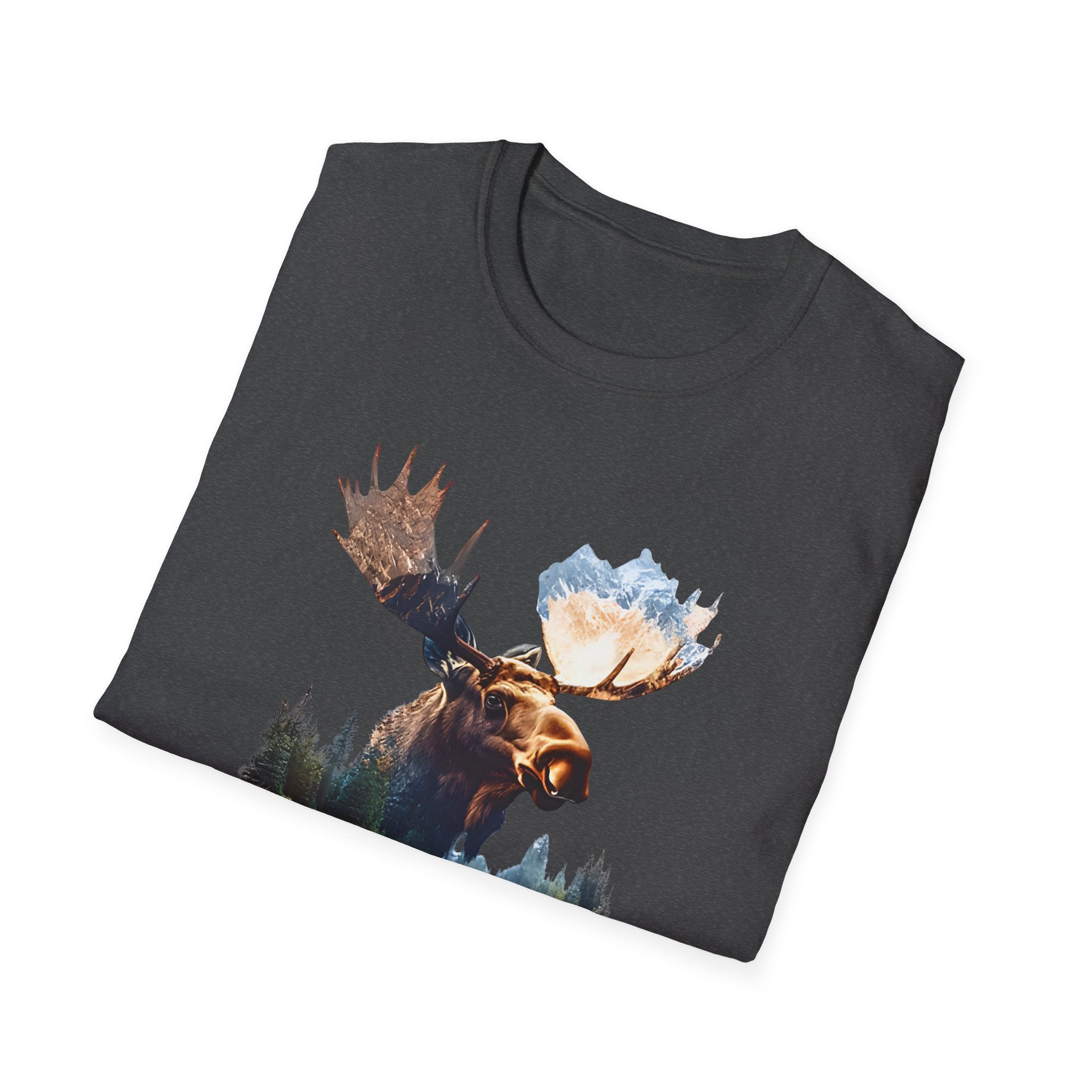 Moose Reflection T-Shirt – Wilderness Lake Double Exposure Tee