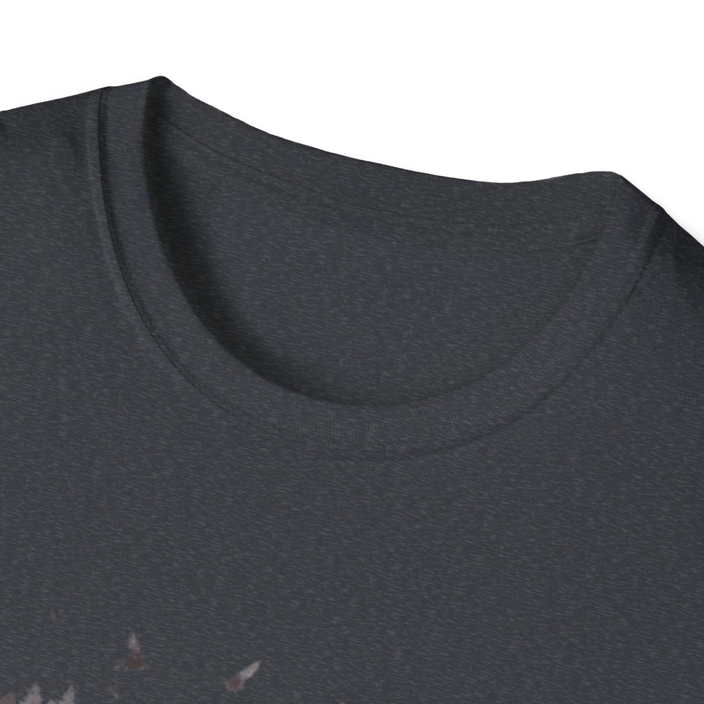 Moose Silhouette T-Shirt — Forest Double-Exposure Wildlife Tee
