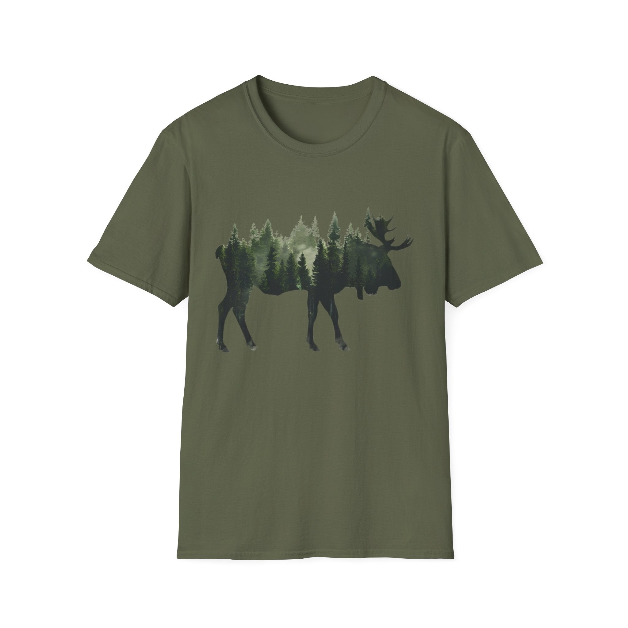 Moose Forest Silhouette T-Shirt