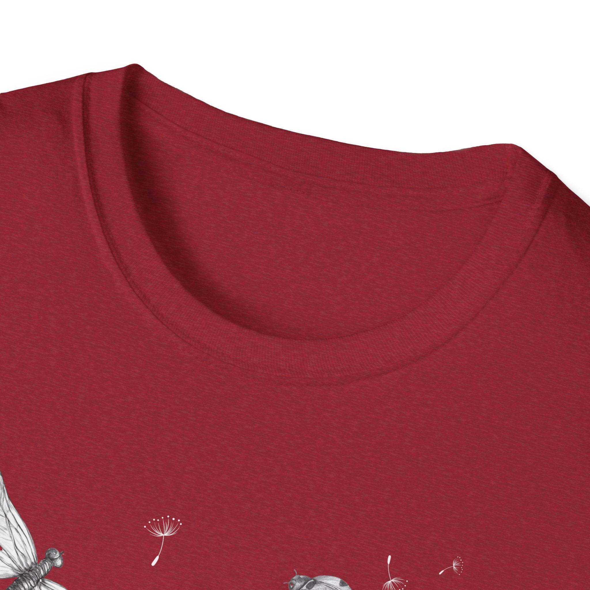 Butterfly & Dandelion Tee — Delicate Botanical Nature T-Shirt