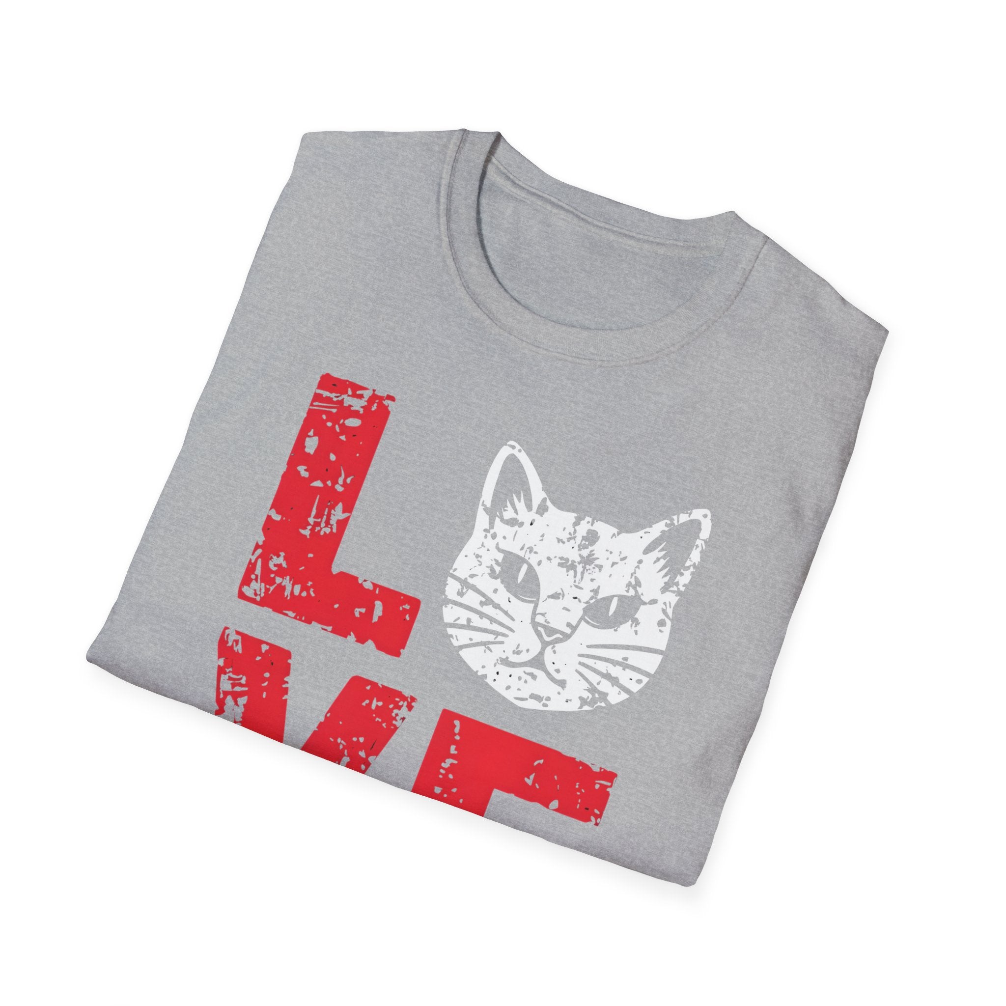 Cat Love T-Shirt — Vintage Distressed Kitten Graphic Tee
