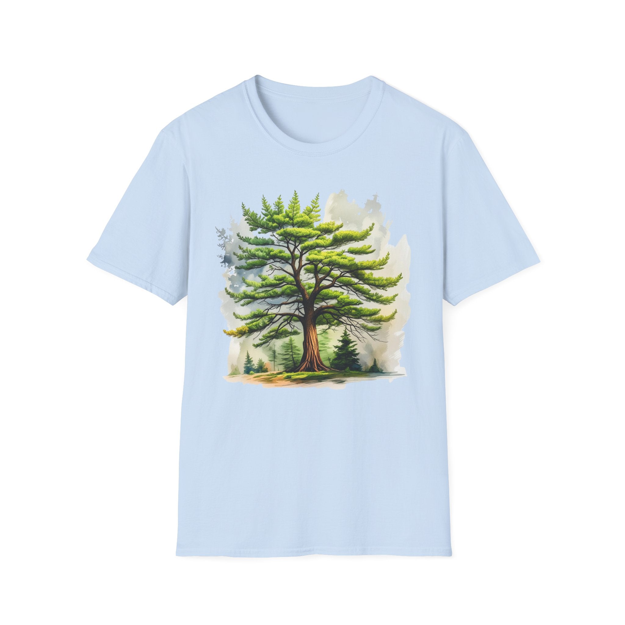 Pine Tree Watercolor T-Shirt — Nature Forest Tee