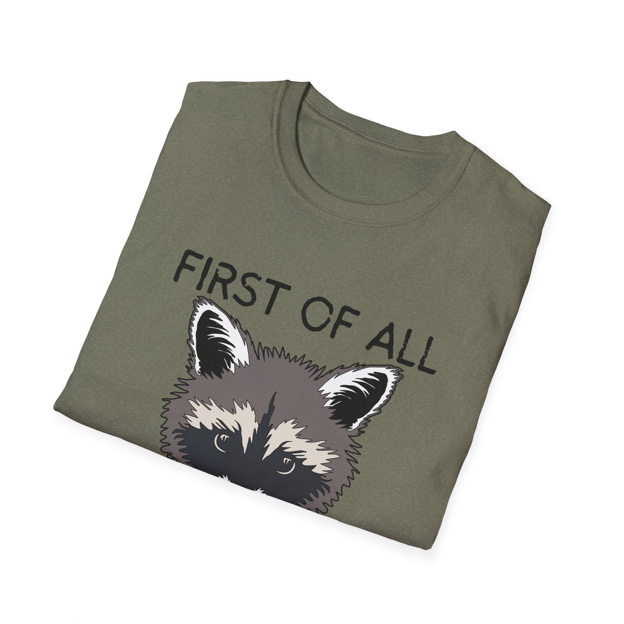 Raccoon 'First of All I'm a Delight' Graphic T-Shirt