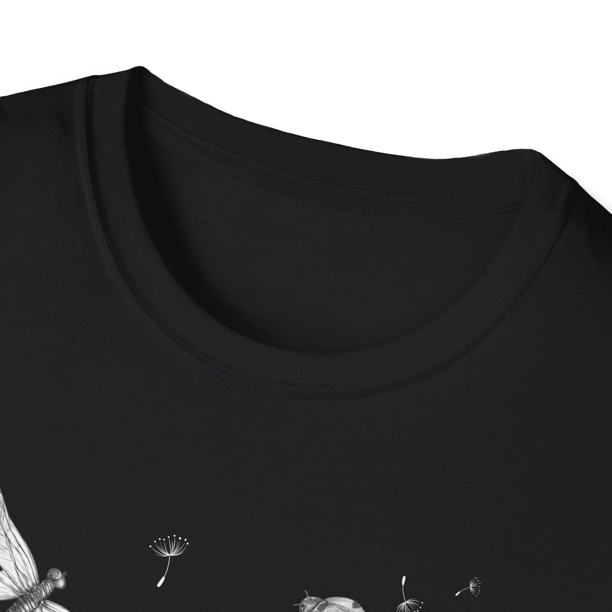 Butterfly & Dandelion Tee — Delicate Botanical Nature T-Shirt