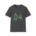 Pine Forest Tee — Watercolor Evergreen Tree T-Shirt