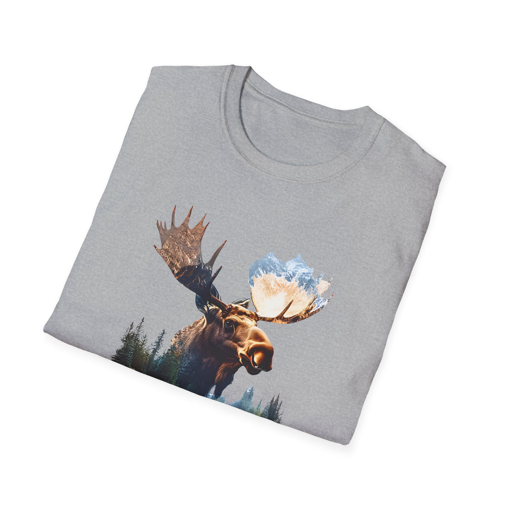 Moose Reflection T-Shirt – Wilderness Lake Double Exposure Tee