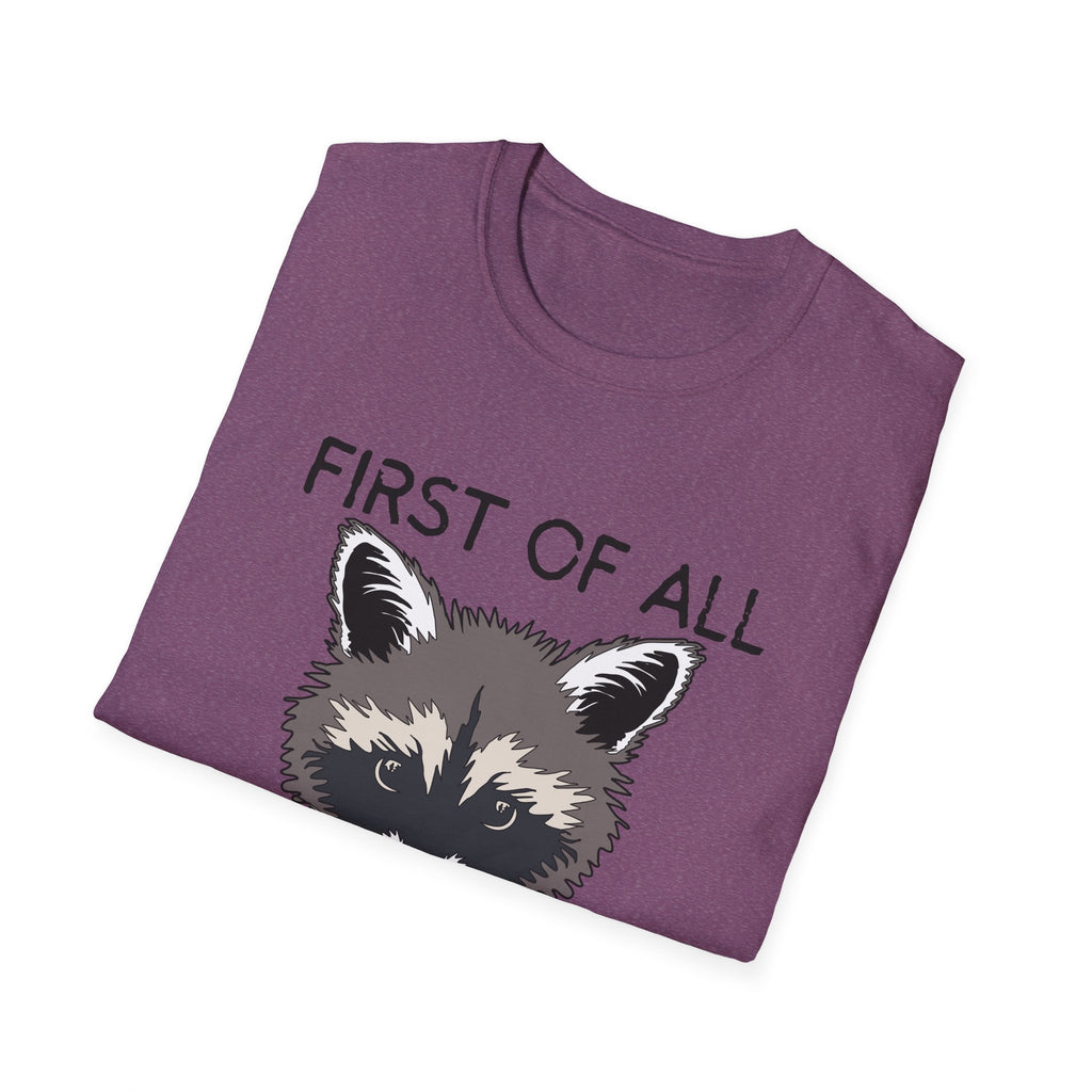 Raccoon 'First of All I'm a Delight' Graphic T-Shirt