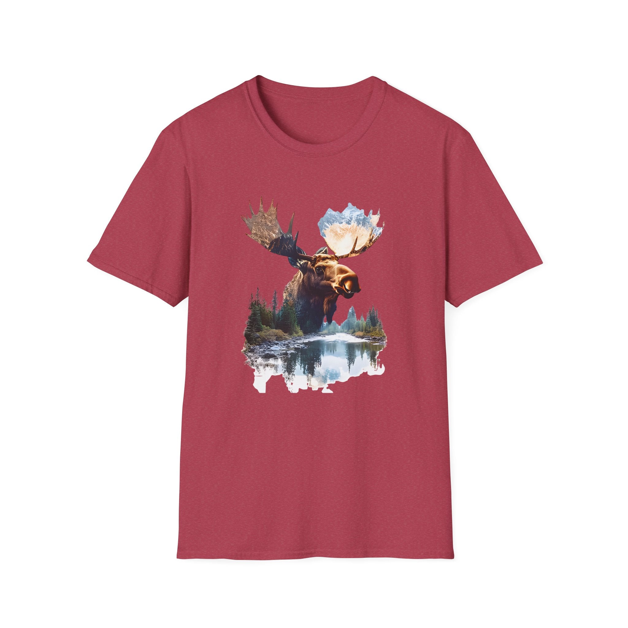 Moose Reflection T-Shirt – Wilderness Lake Double Exposure Tee