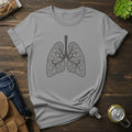 Lung Art T-Shirt — Botanical Decorative Lungs Tee