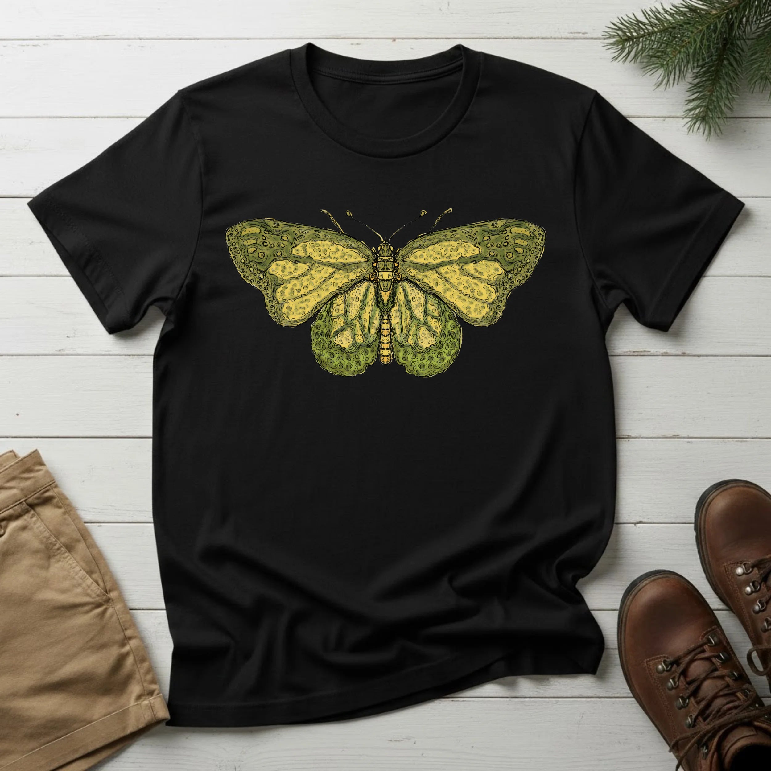 Vintage Yellow Butterfly T-Shirt
