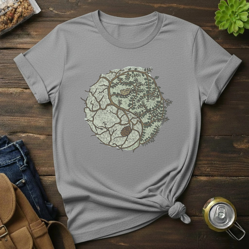 T-Shirt — Forest & Stone Circle Illustration Tee