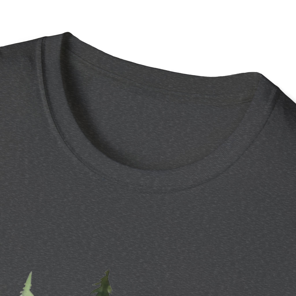 Pine Forest Tee — Watercolor Evergreen Tree T-Shirt