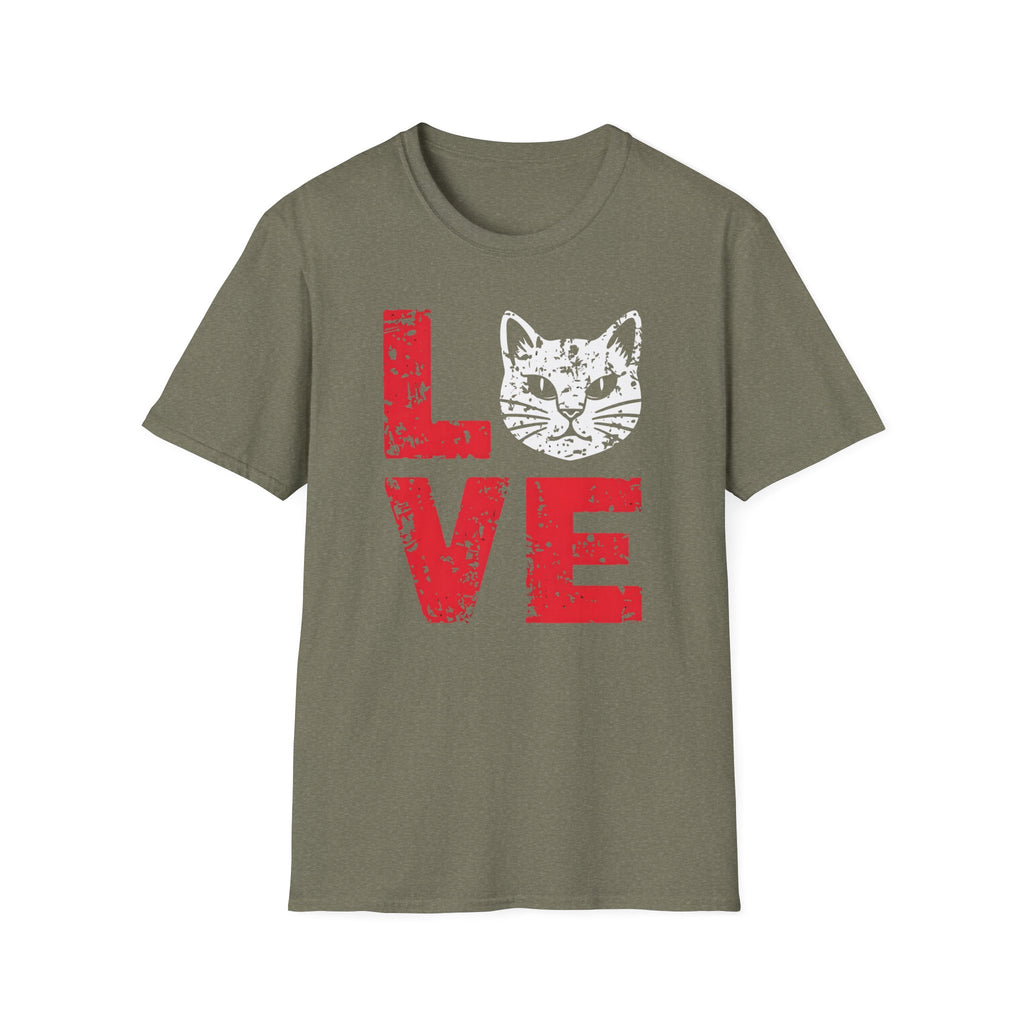 Cat Love T-Shirt — Vintage Distressed Kitten Graphic Tee