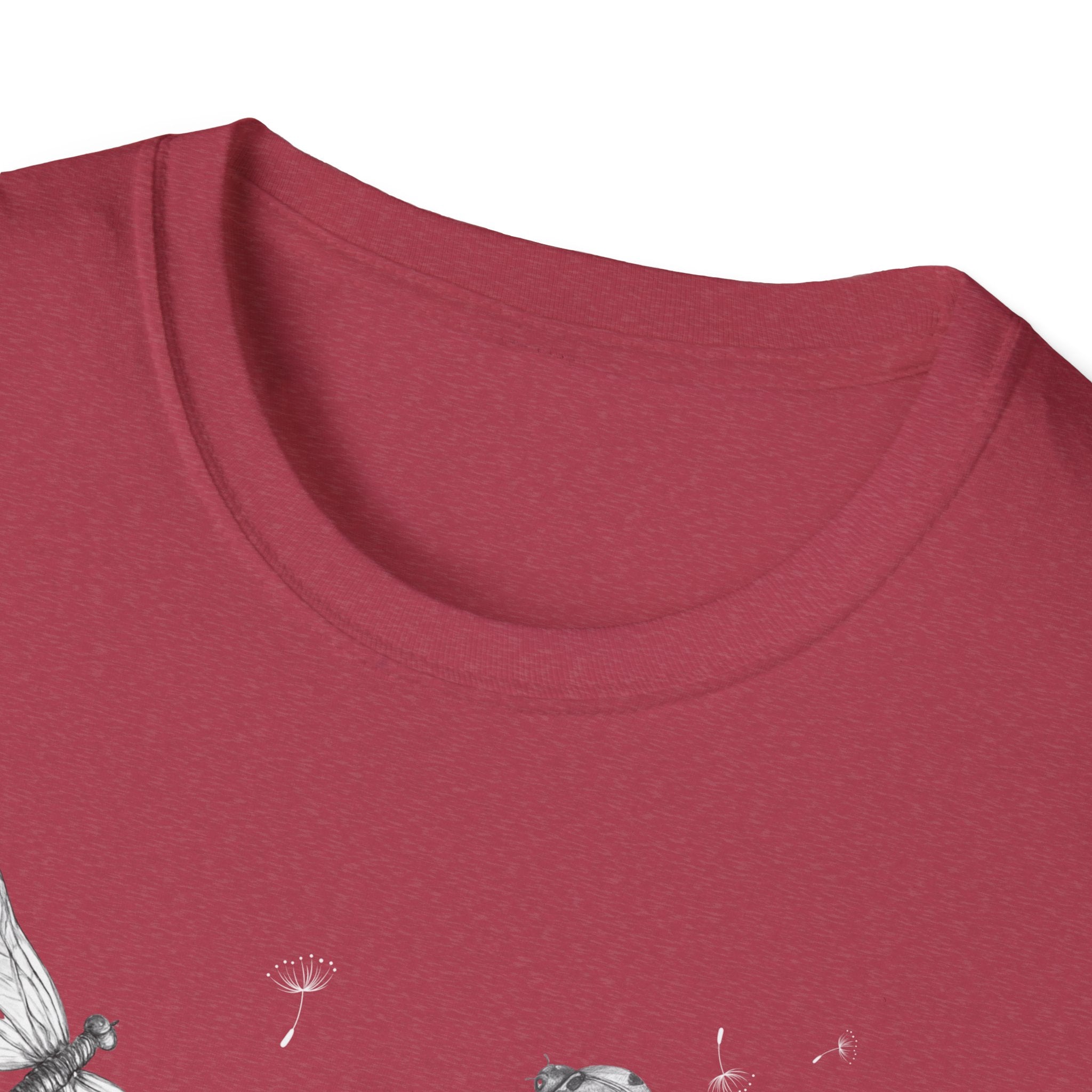 Butterfly & Dandelion Tee — Delicate Botanical Nature T-Shirt