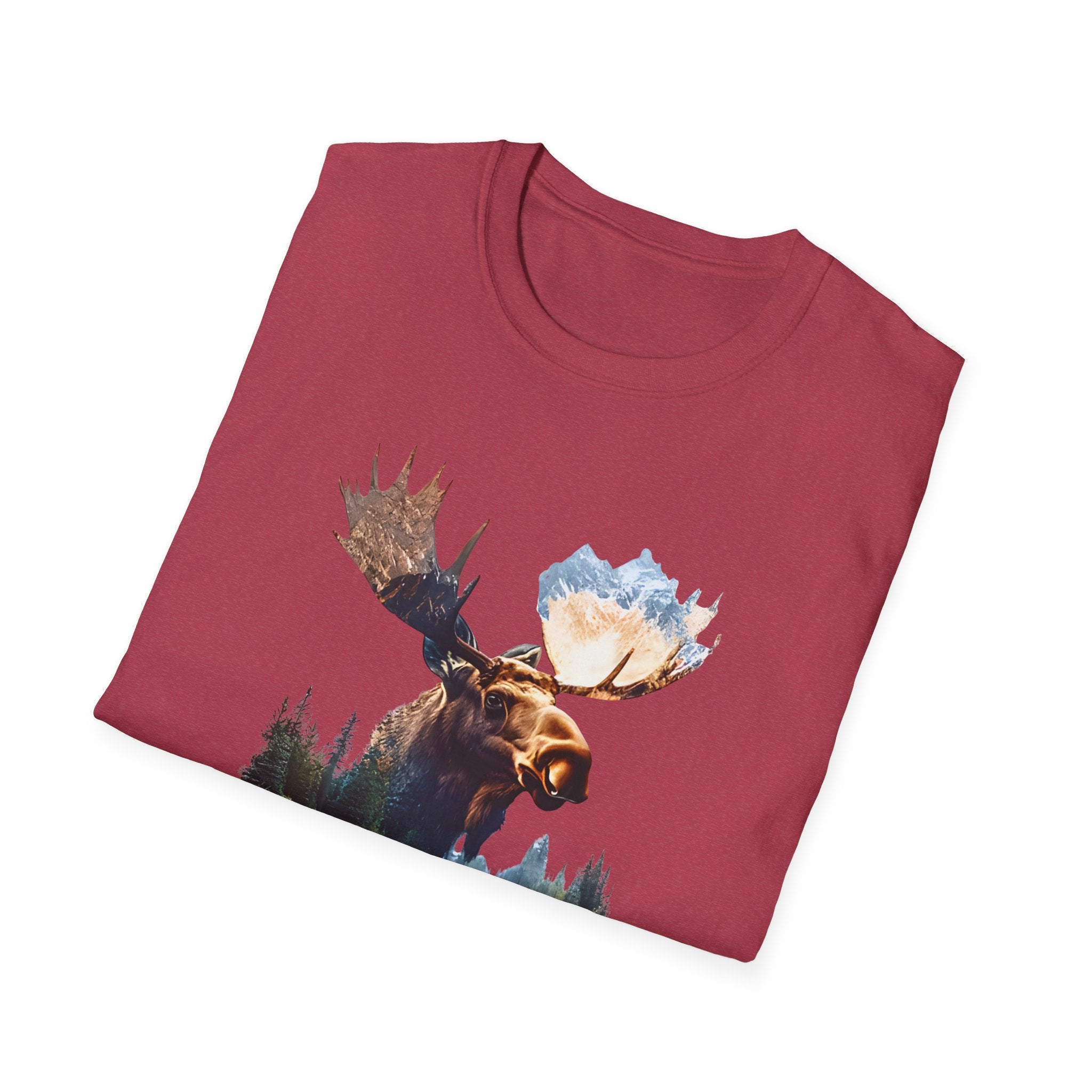 Moose Reflection T-Shirt – Wilderness Lake Double Exposure Tee