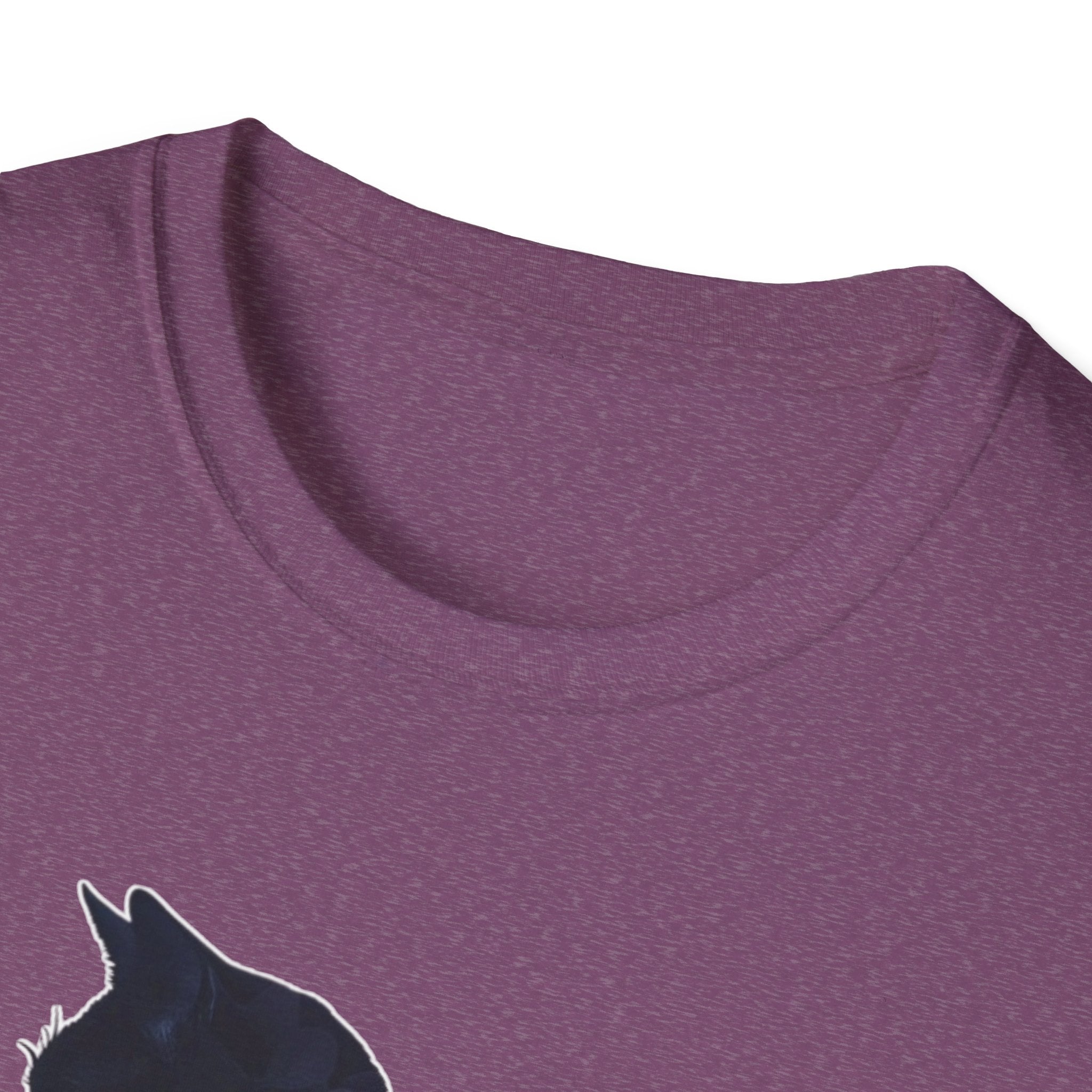 Floral Cat Silhouette T-Shirt