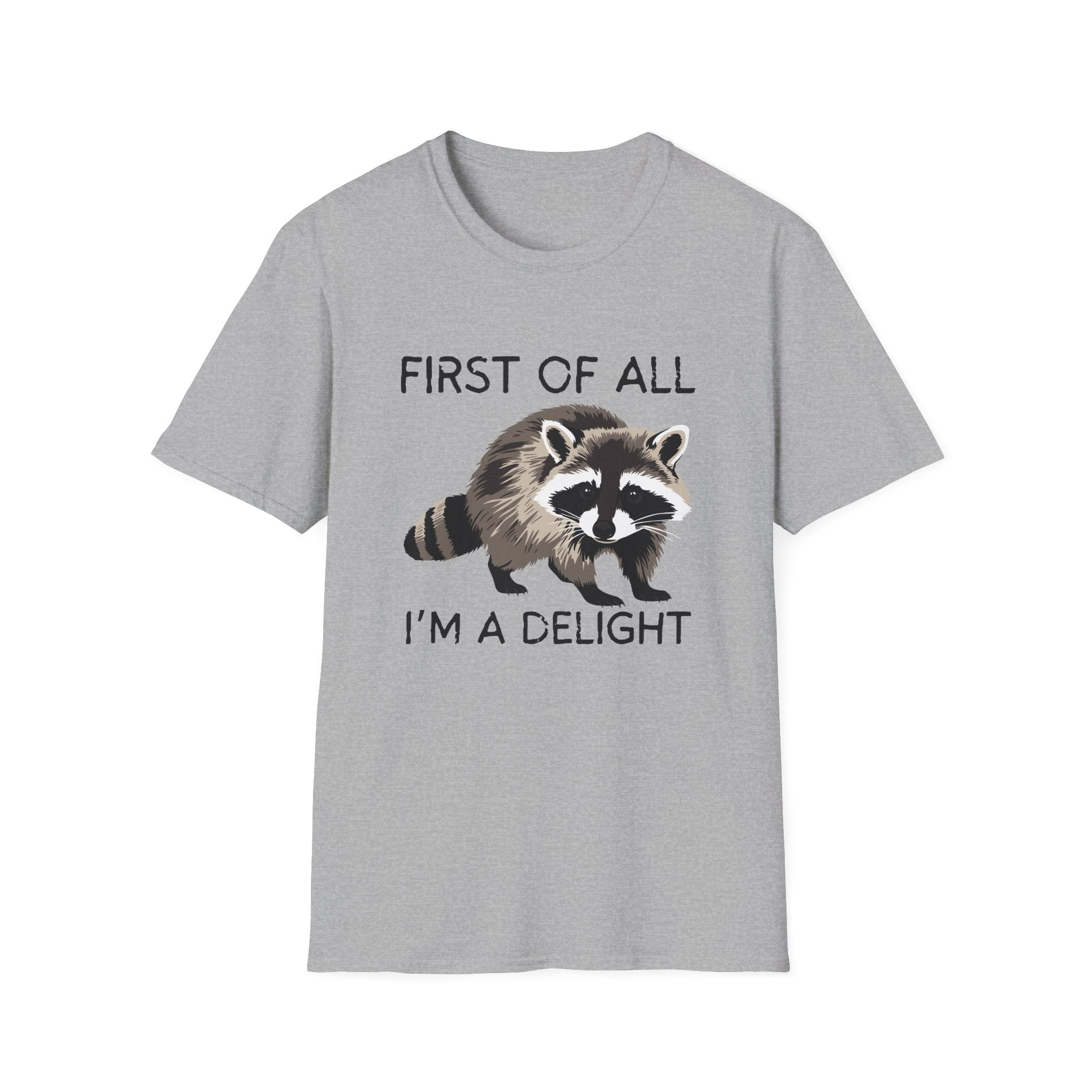 Raccoon ‘First of All I’m a Delight’ Graphic T‑Shirt