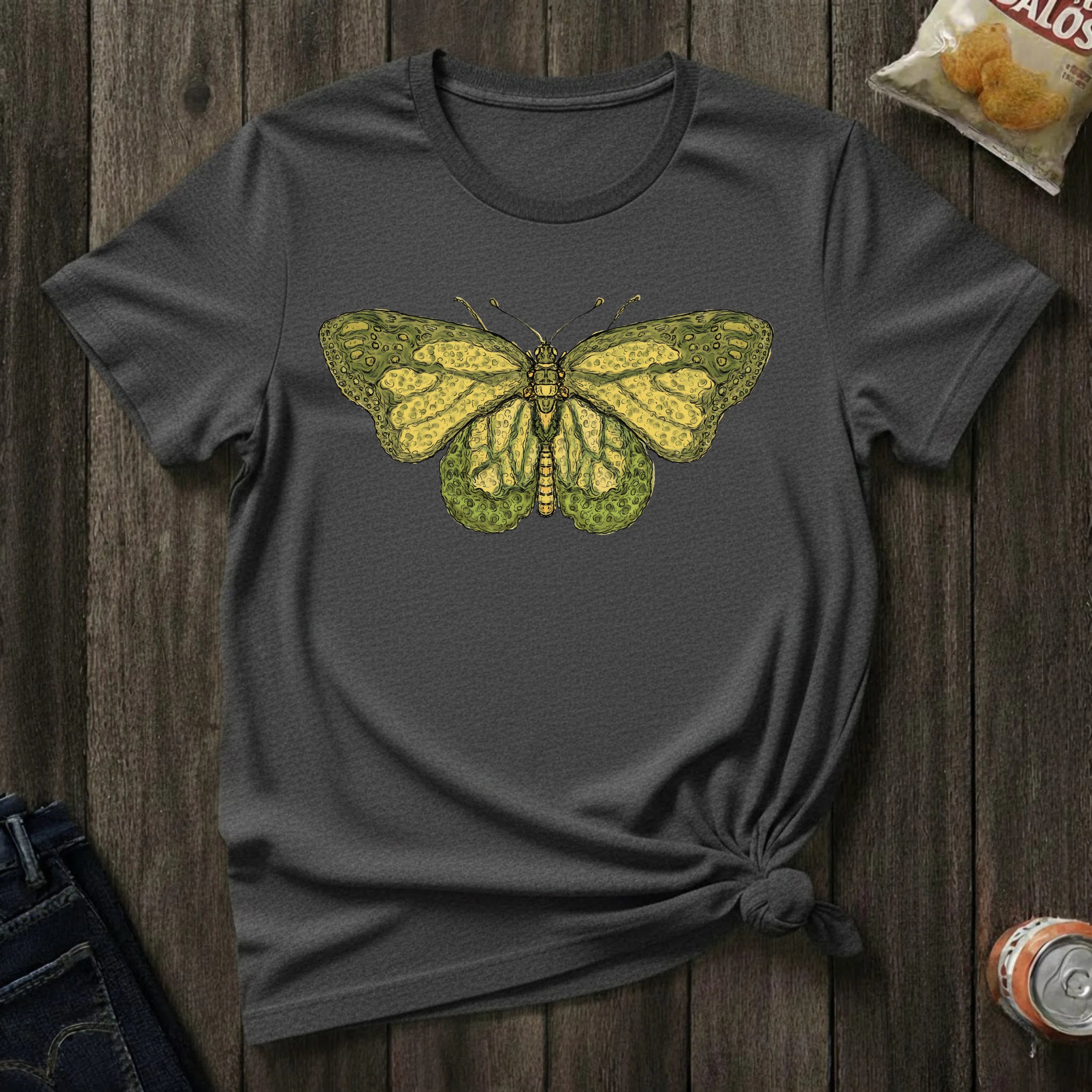 Vintage Yellow Butterfly T-Shirt