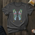 Botanical Butterfly T-Shirt — Watercolor Floral Wings Tee