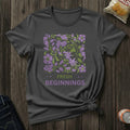 Fresh Beginnings Floral T-Shirt — Purple Botanical Spring Tee