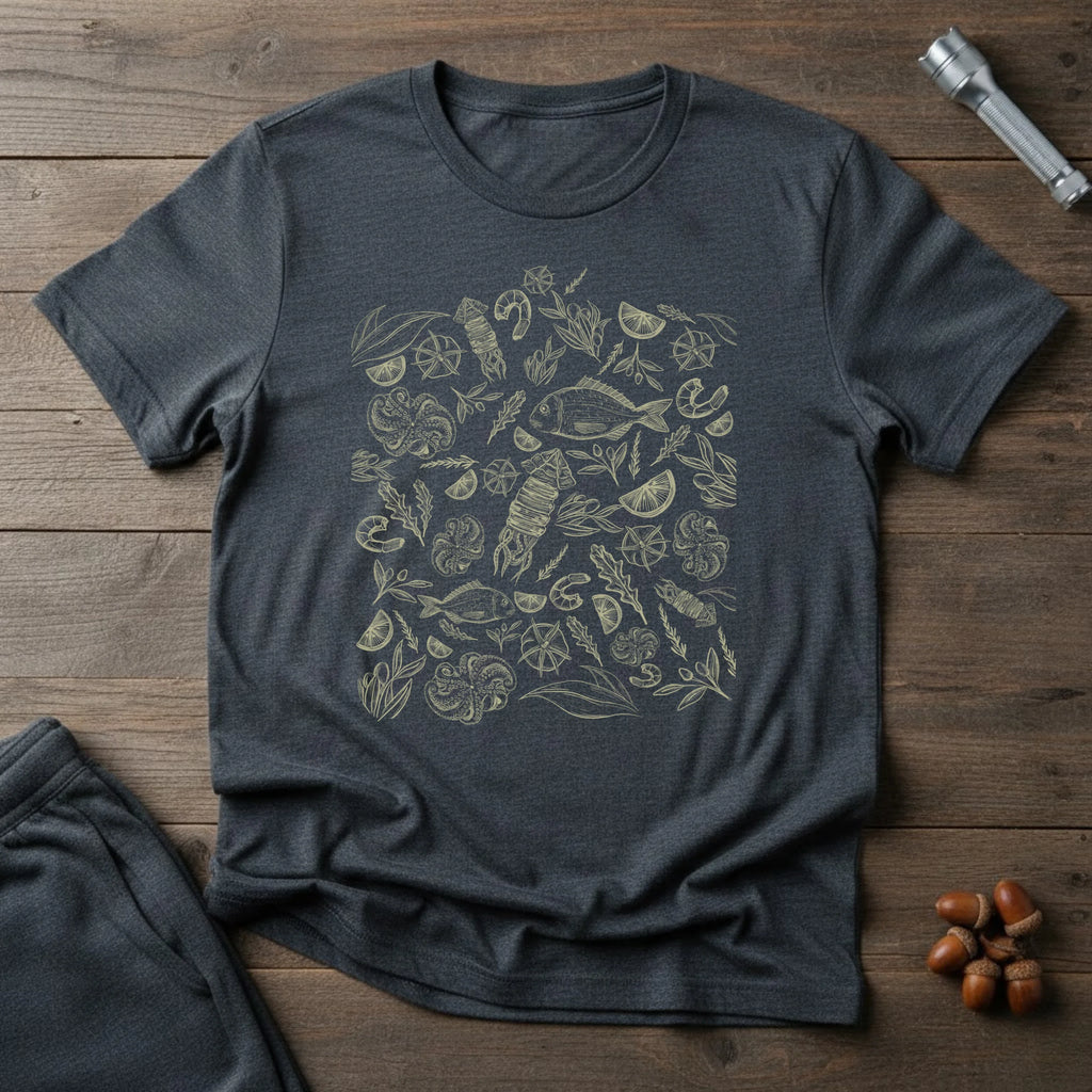 Botanical Skull Tee — Vintage Floral Skull T-Shirt