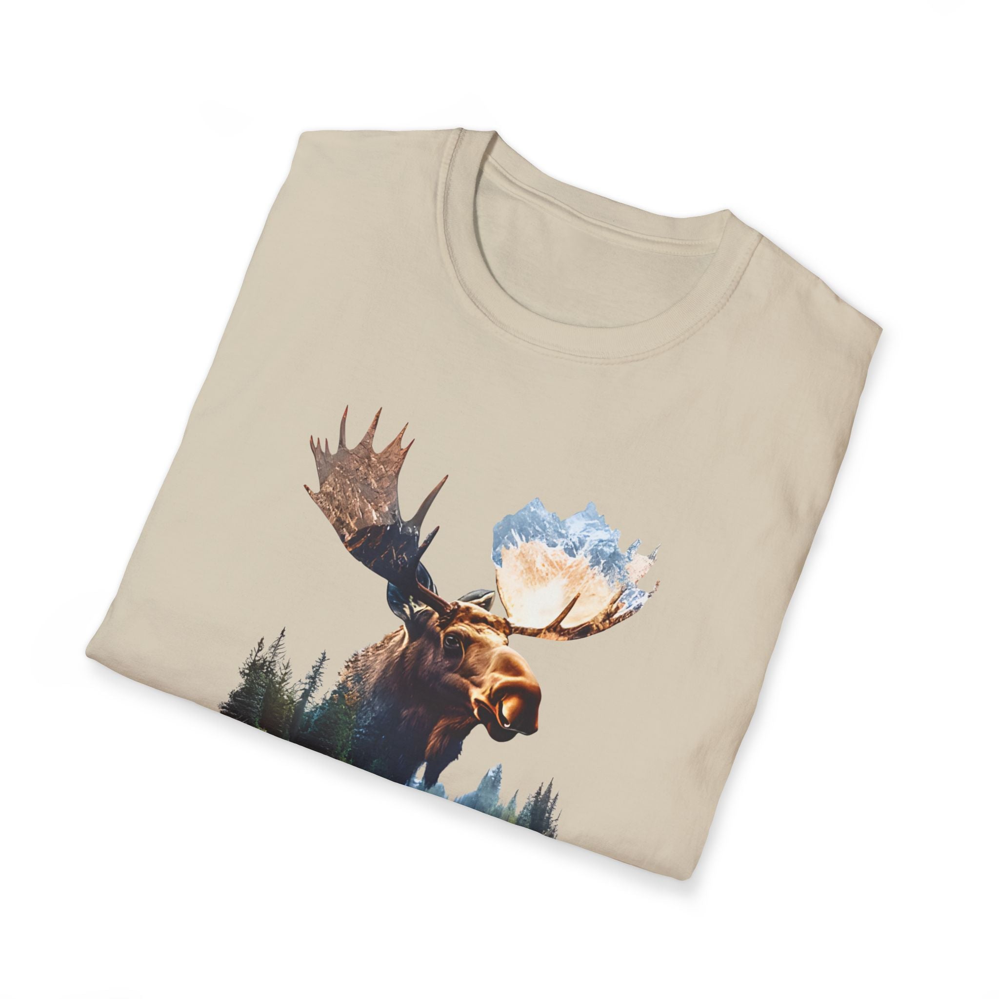 Moose Reflection T-Shirt – Wilderness Lake Double Exposure Tee
