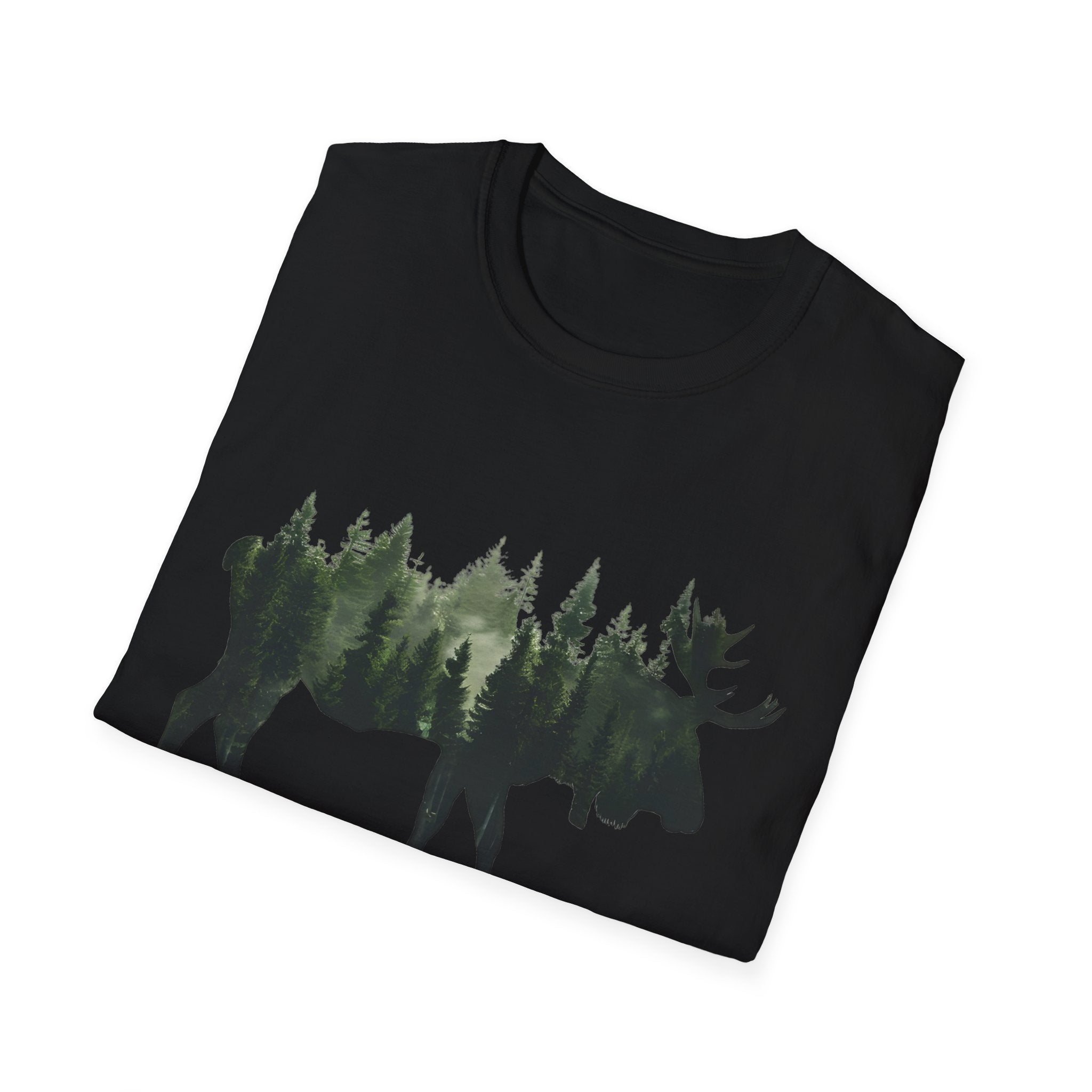 Moose Forest Silhouette T-Shirt