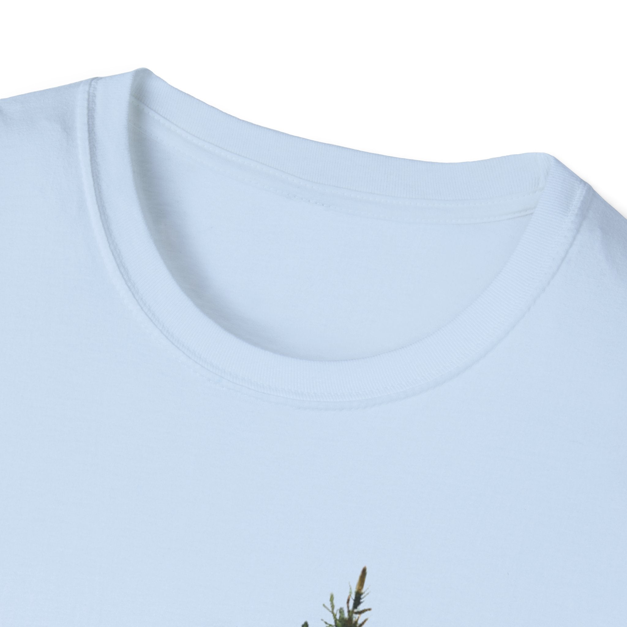 Nature Mountain T-Shirt — Watercolor Pine Tree Landscape