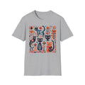 Cats & Flowers T-Shirt — Whimsical Folk Art Cat Graphic Tee