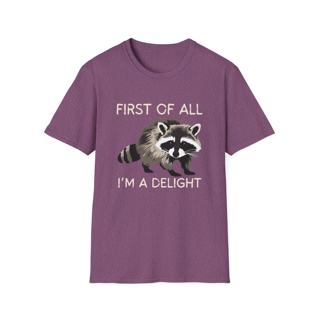 Raccoon ‘First of All I’m a Delight’ Graphic T‑Shirt