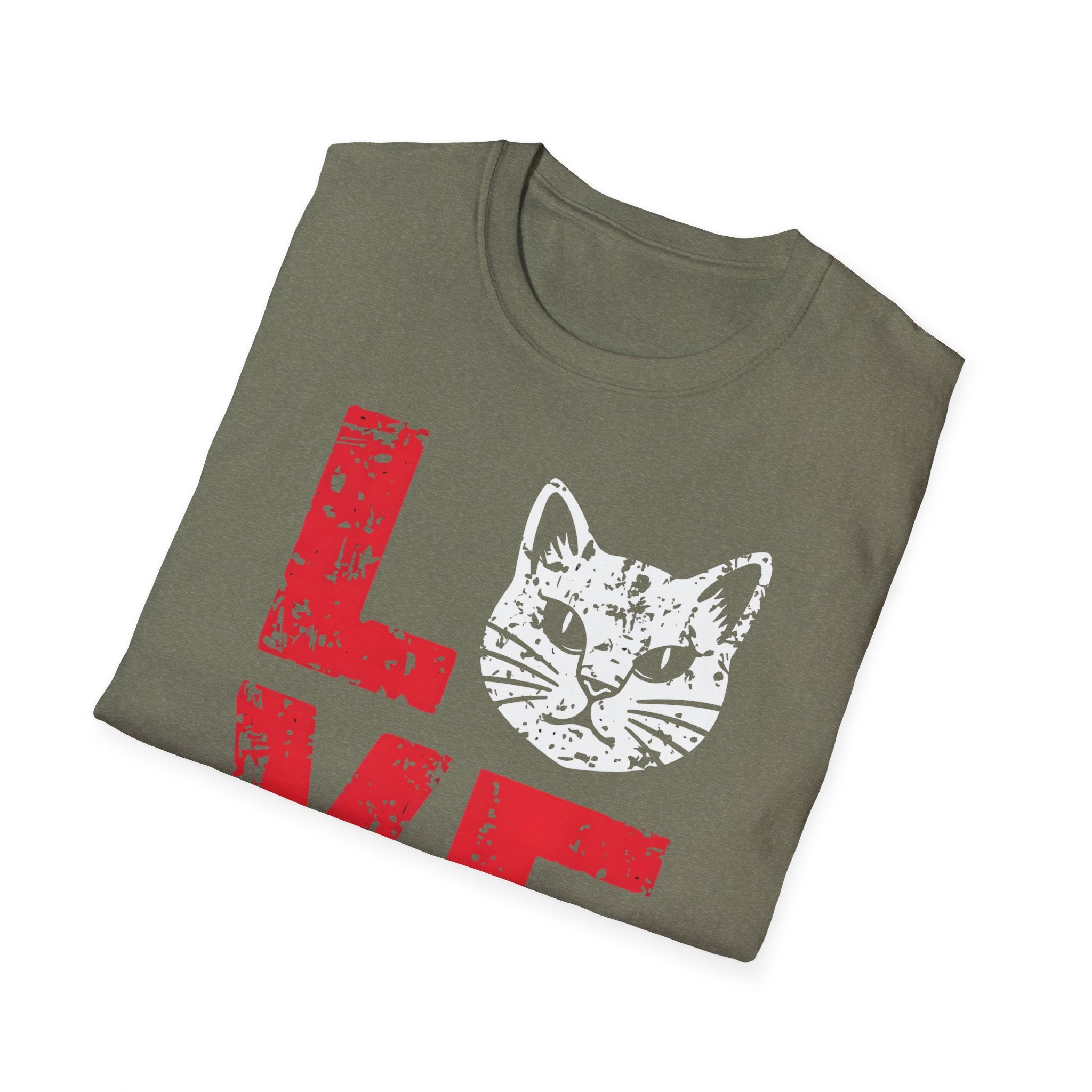 Cat Love T-Shirt — Vintage Distressed Kitten Graphic Tee