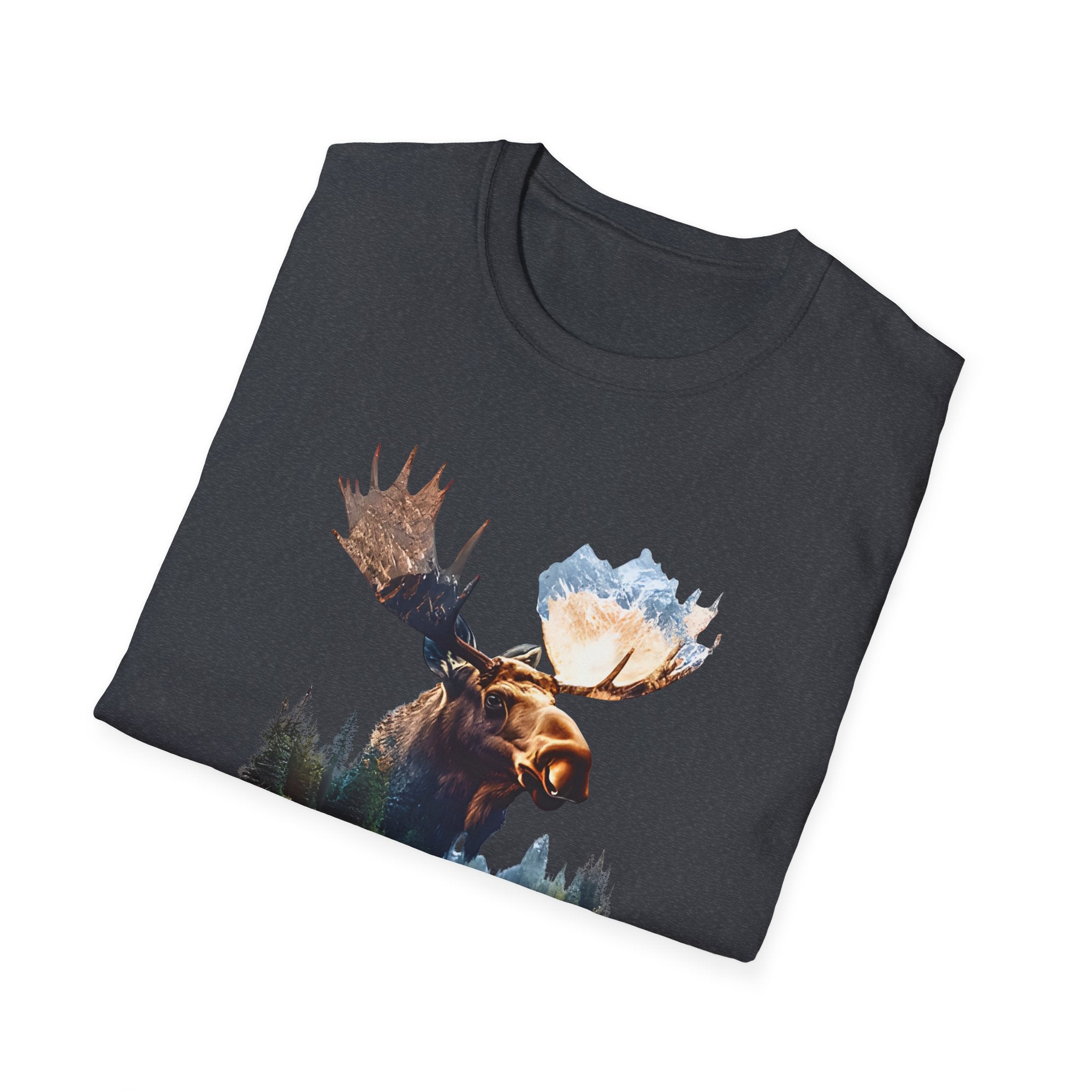 Moose Reflection T-Shirt – Wilderness Lake Double Exposure Tee
