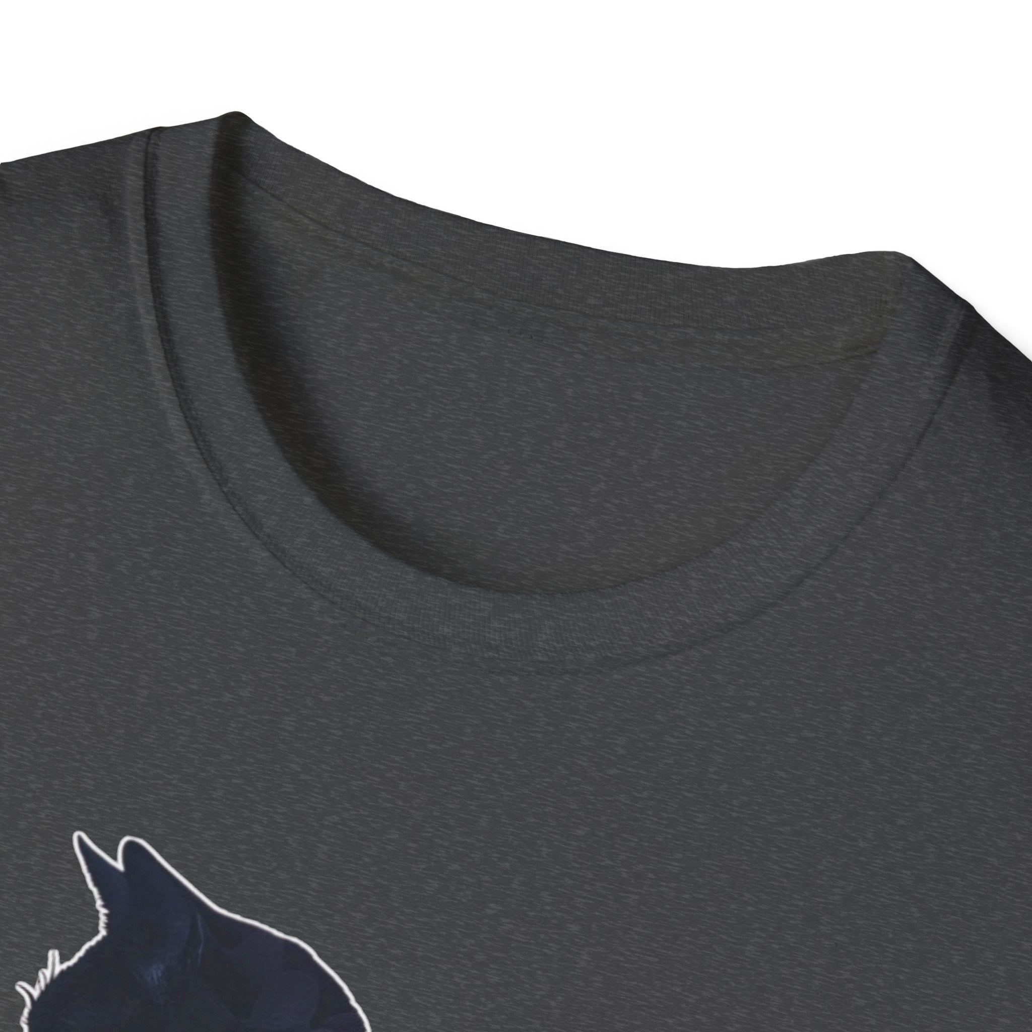 Floral Cat Silhouette T-Shirt