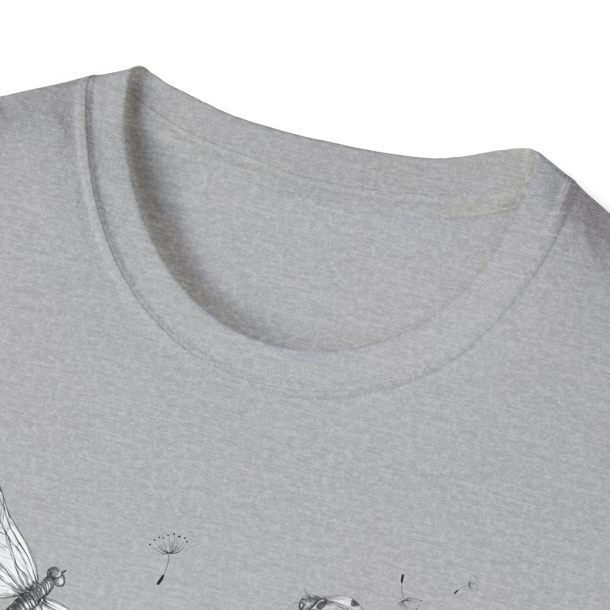 Butterfly & Dandelion Tee — Delicate Botanical Nature T-Shirt