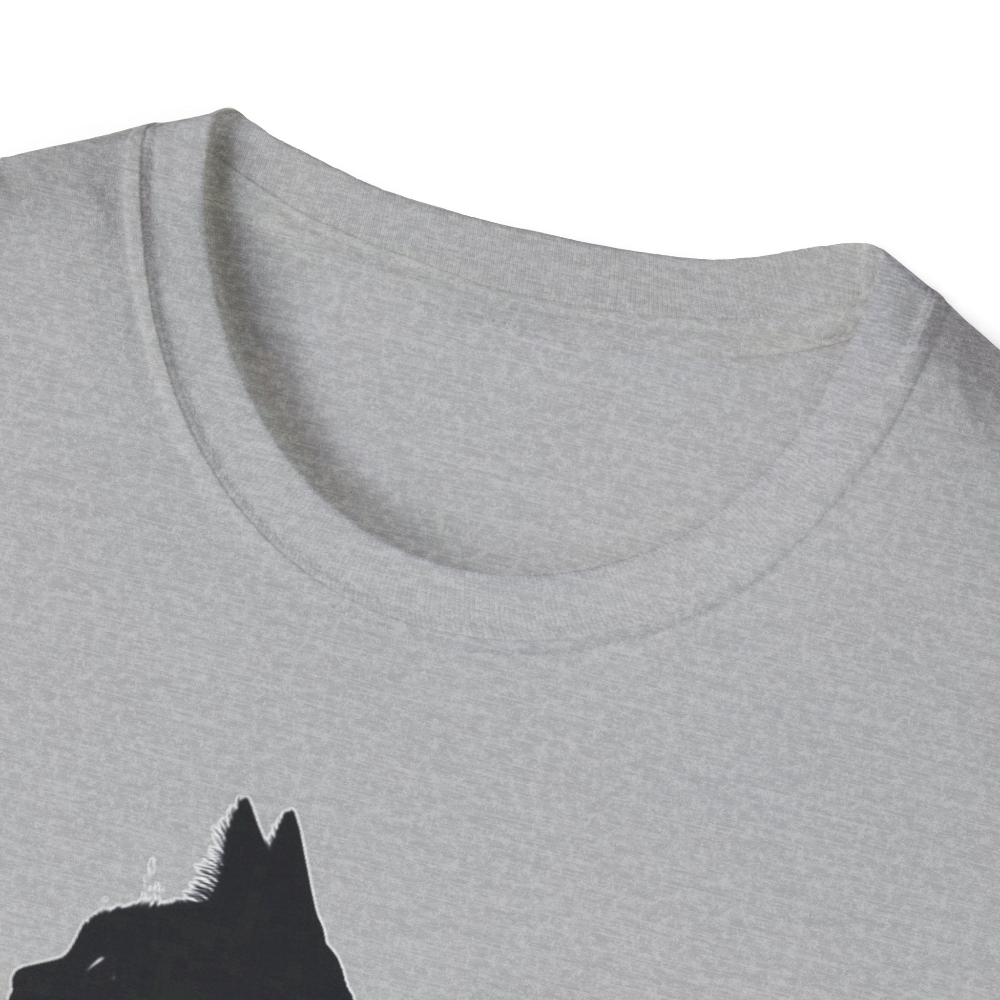 Galaxy Cat T-Shirt — Night Sky Silhouette Tee for Cat Lovers