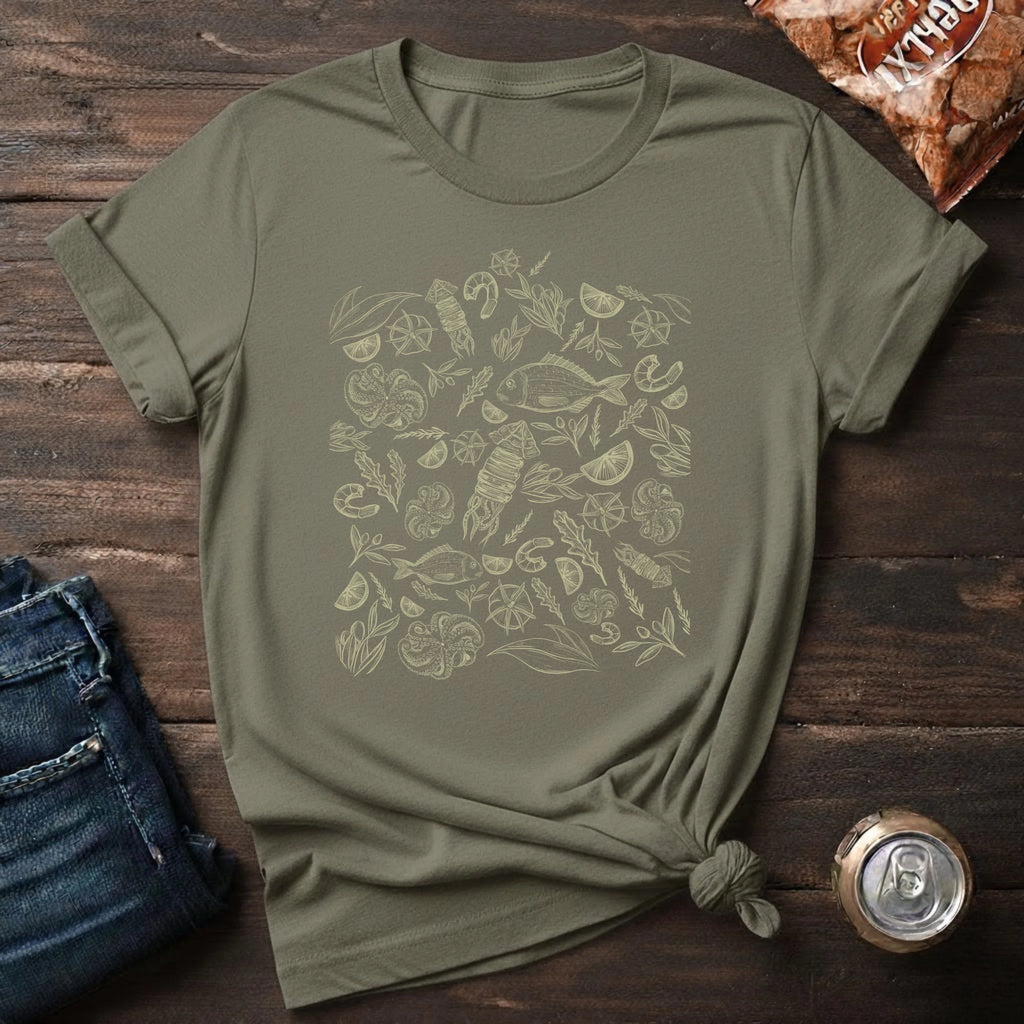 Botanical Skull Tee — Vintage Floral Skull T-Shirt