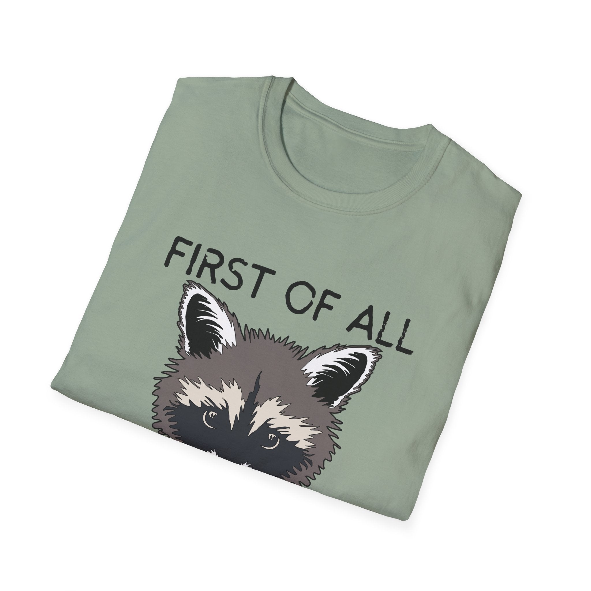 Raccoon 'First of All I'm a Delight' Graphic T-Shirt