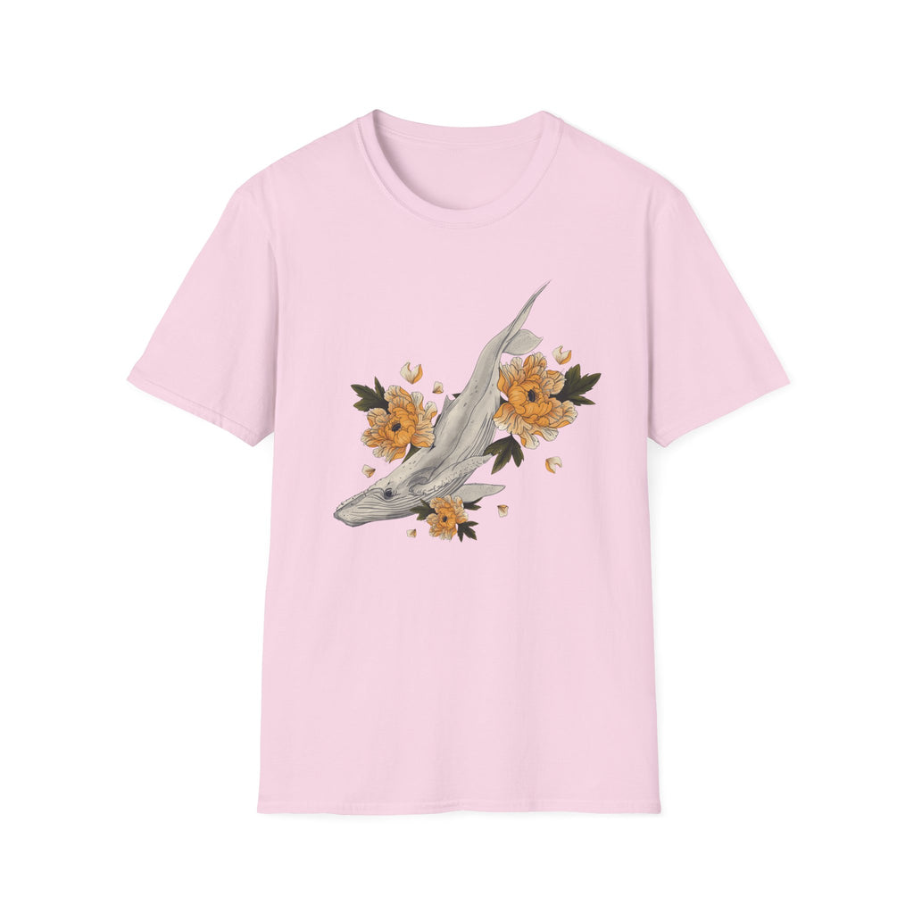 Floral Koi Fish T-Shirt — Golden Blossom Graphic Tee