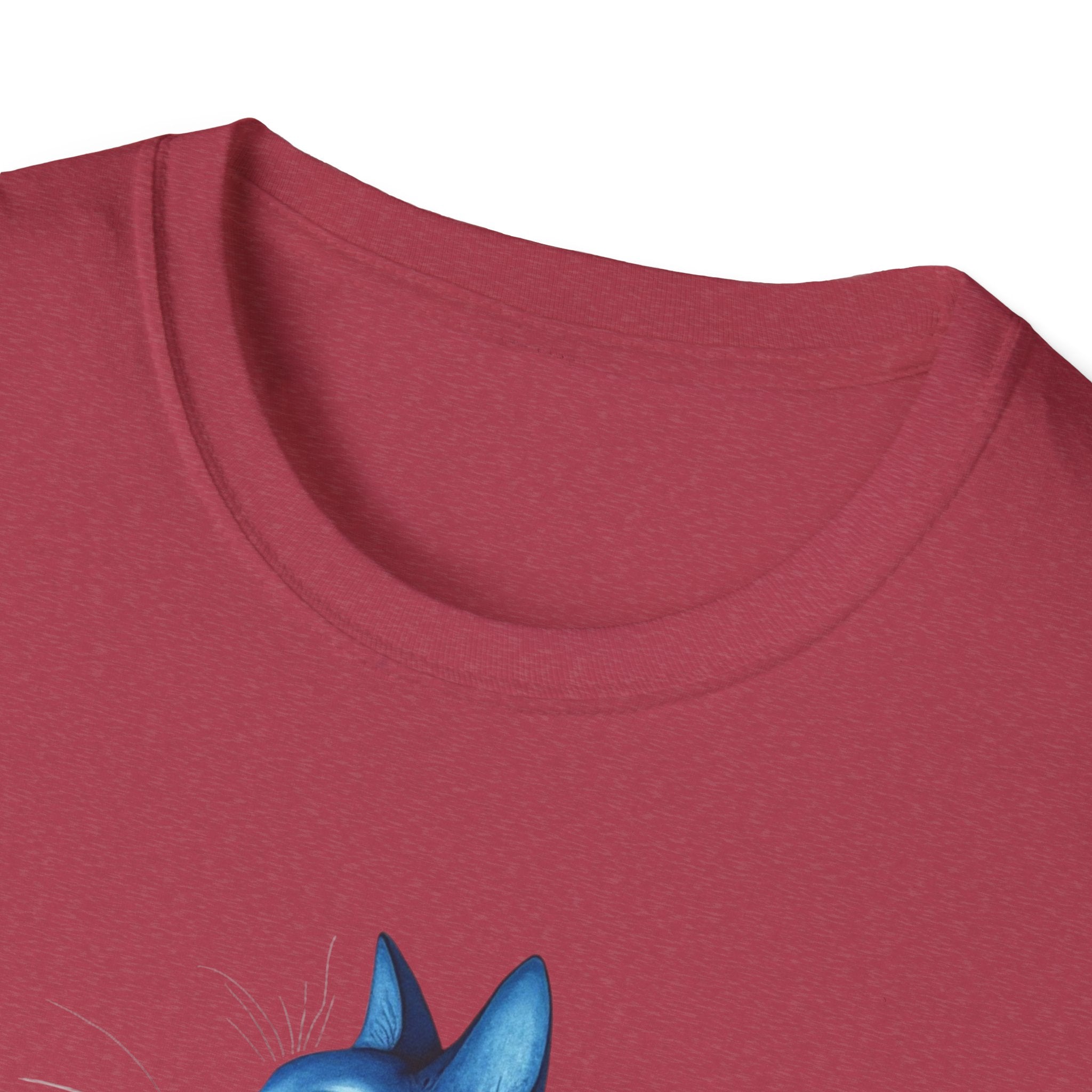 Floral Blue Cat T-Shirt