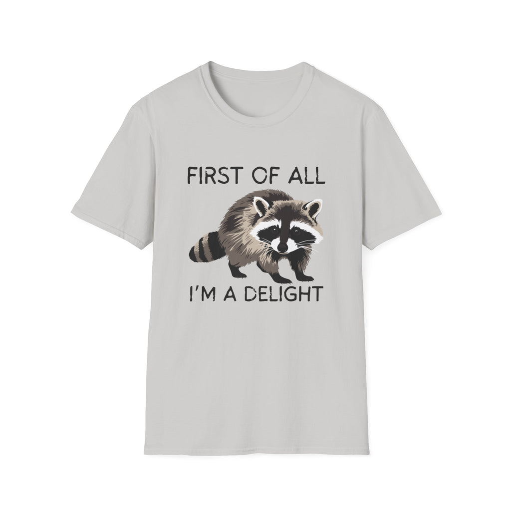 Raccoon ‘First of All I’m a Delight’ Graphic T‑Shirt