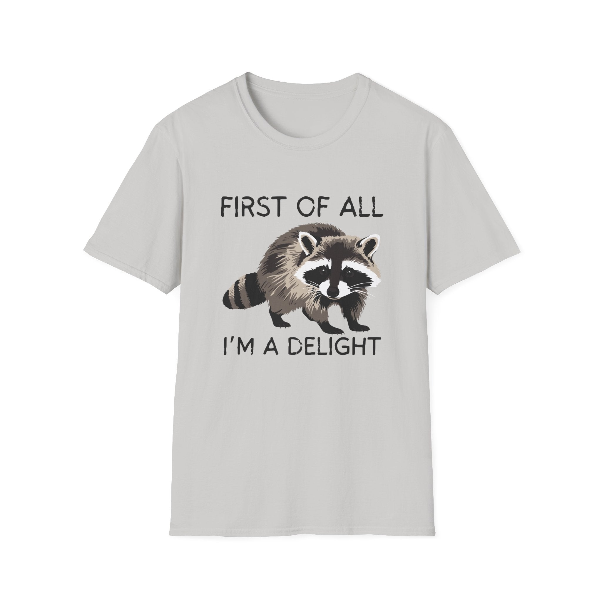 Raccoon ‘First of All I’m a Delight’ Graphic T‑Shirt