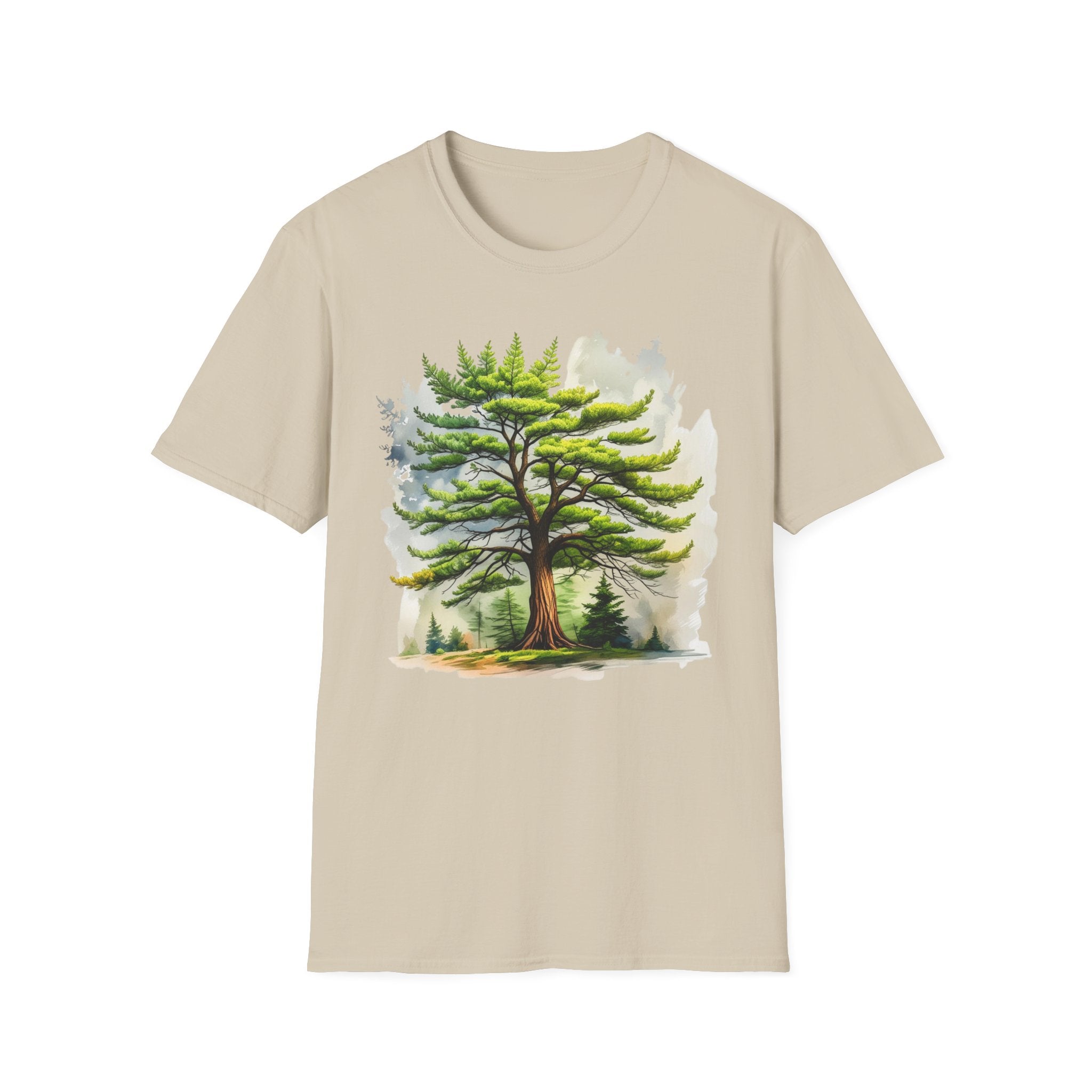 Pine Tree Watercolor T-Shirt — Nature Forest Tee