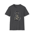 Floral Silhouette Cat T-Shirt