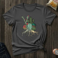 Cactus Cluster T‑Shirt — Botanical Succulent Illustration Tee